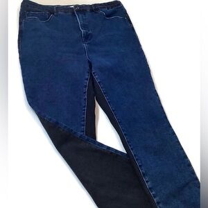 Good American High Rise Jeans - Blue and Black